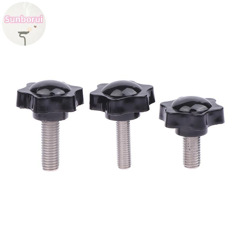Sunborui 2PCS อุตสาหกรรมอุปกรณ์ M6 M8 M10 38 # ด้าย Star รูป Clamping Bolt ลูกบิด Bakelite พลาสติกหั