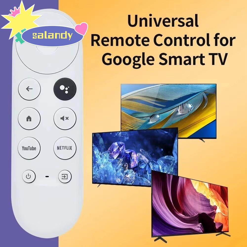SALANDY เปลี่ยนรีโมทคอนโทรลด้วยเสียง, G9N9N 4K สําหรับ Google Chromecast Remote, Snow Color Replacem