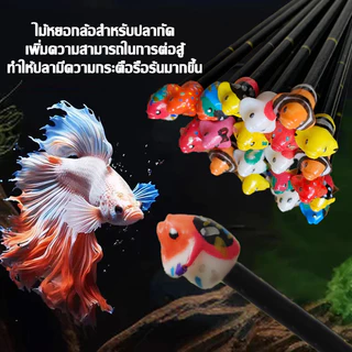 ไม้ล่อปลากัด ปลากัด ไม้ล่อปลาแบบหัวปลากัด มีหลายแบบหลายราคาให้เลือก เพิ่มสีสันสวยงาม พร้อมส่งจากไทย