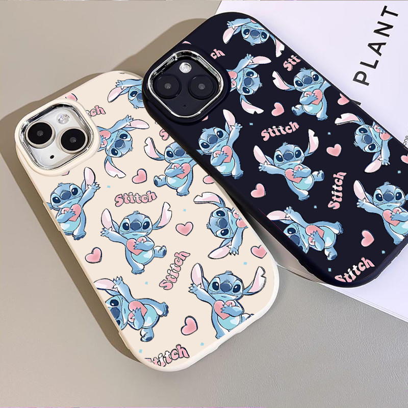 COD-ในไทย💥 เคสโทรศัพท์15 การ์ตูนสดีชัย รัก เคสครอบกลมกล้องสีเงิน for IPhone17 16 11 12 13 14 15 Pro MAX 6/7/8 PLUS XS XR
