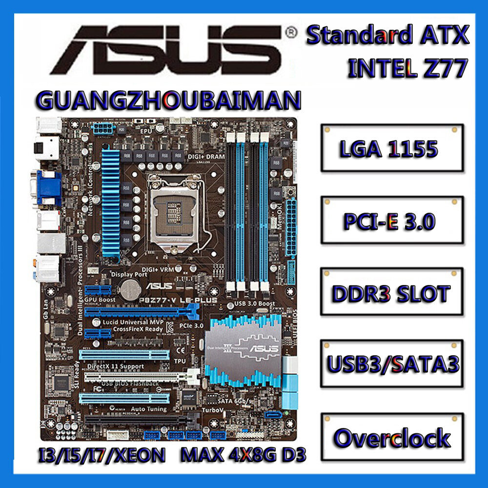 Asus P8Z77-V PRO / P8Z77-V LE / P8Z77-V LE PLUS / P8Z77-V LX / P8Z77-V LX2 เมนบอร์ด Z77 โอเวอร์คล็อก