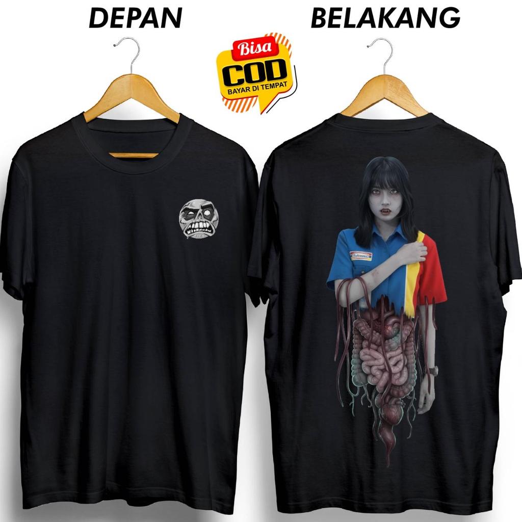 เสื้อยืด GHOST KUYANG INDOMARET SEREM DB