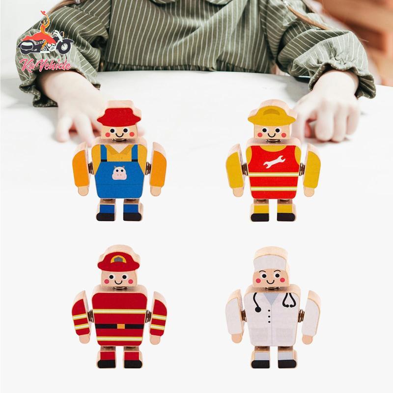 [Whstrong] 4x ไม้ Snap Building ของเล่น Creative Take Apart สําหรับเด็กเด็ก 3 4 5