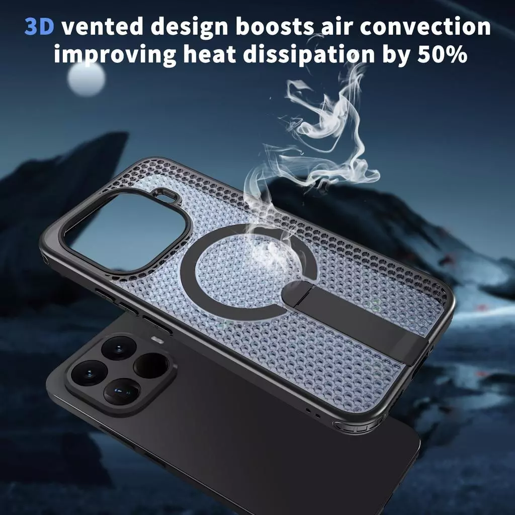 เคสโทรศัพท์แม่เหล็กกระจายความร้อนสําหรับ Xiaomi 15T PRO / 14T PRO, ฝาครอบกันกระแทกพร้อมที่วาง, ป้องกันโทรศัพท์มือถือ, เคสป้องกันสมาร์ทโฟน thumbnail 7