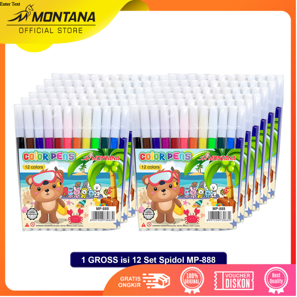 MONTANA MARKER/ 12 COLOR MARKER MONTANA (MP-888) WHOLESALE