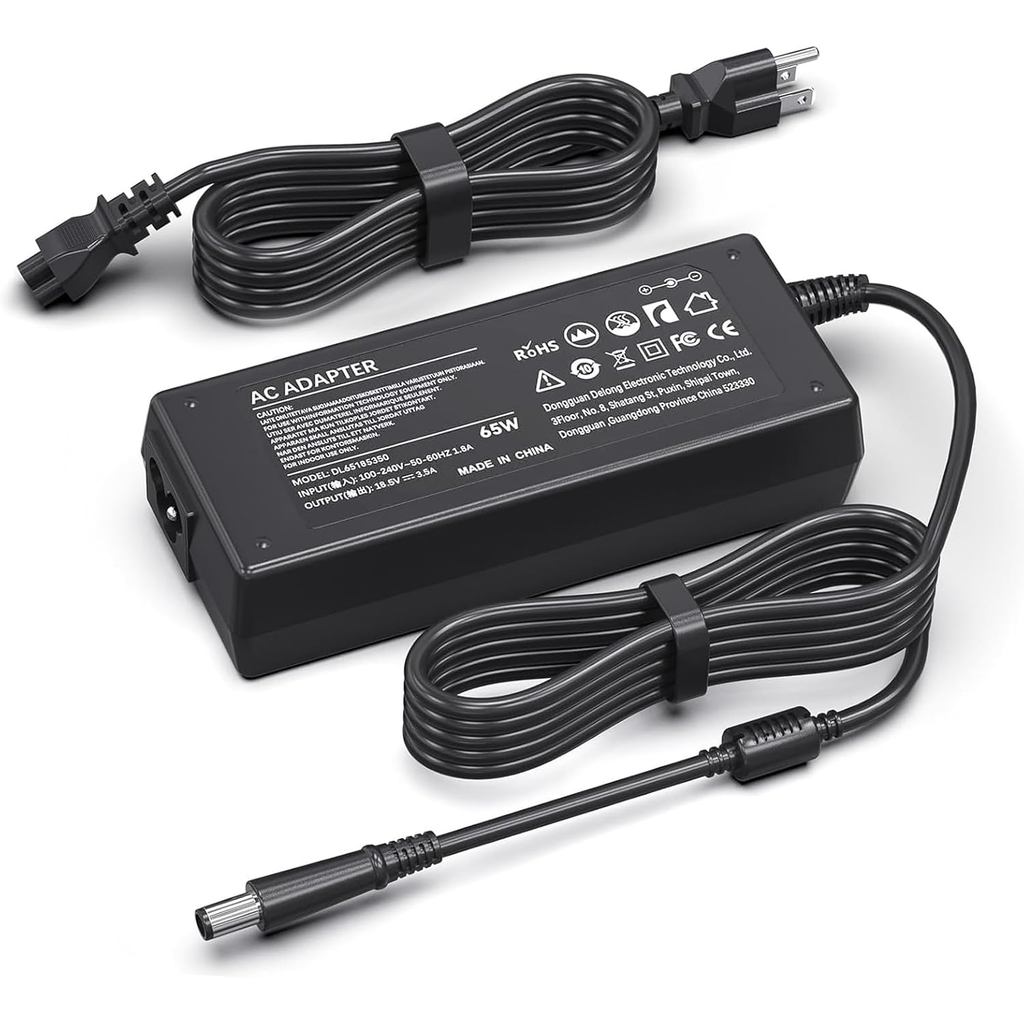 65W Laptop Charger Compatible with HP Pavilion G6 G7 DV7 DV6 DV5 DV4 G72 G71 G60 G61 G62 DM4, EliteB