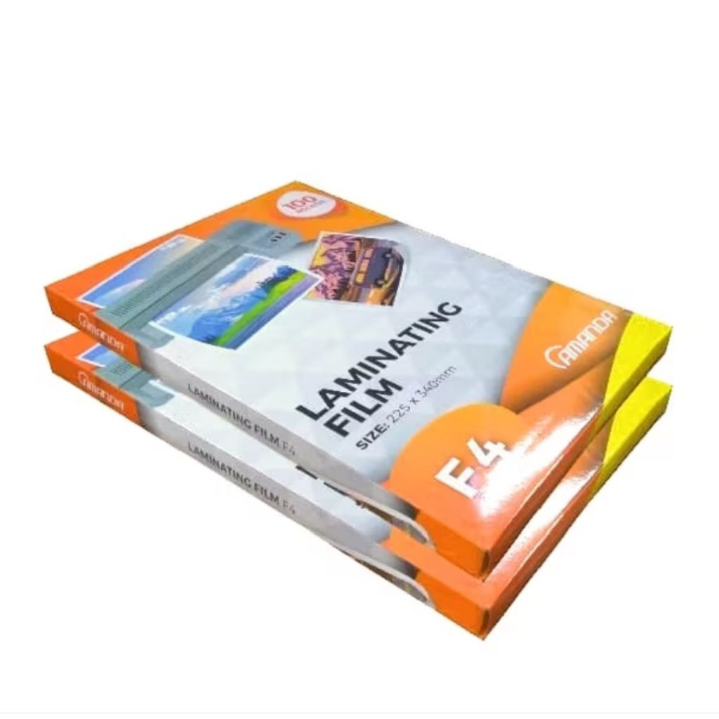 Amanda F4 ฟิล์มเคลือบพลาสติก (1 แพ็ค/100 แผ่น)