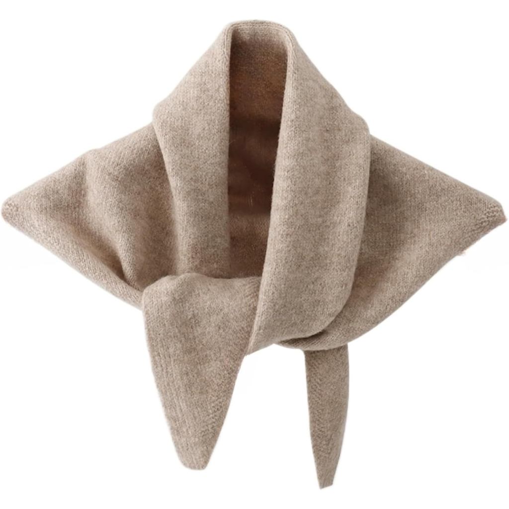 Knitted Triangle Scarf for Women Y2k Head Scarf Downtown Girl Aesthetic Accessories Streetwear Trian