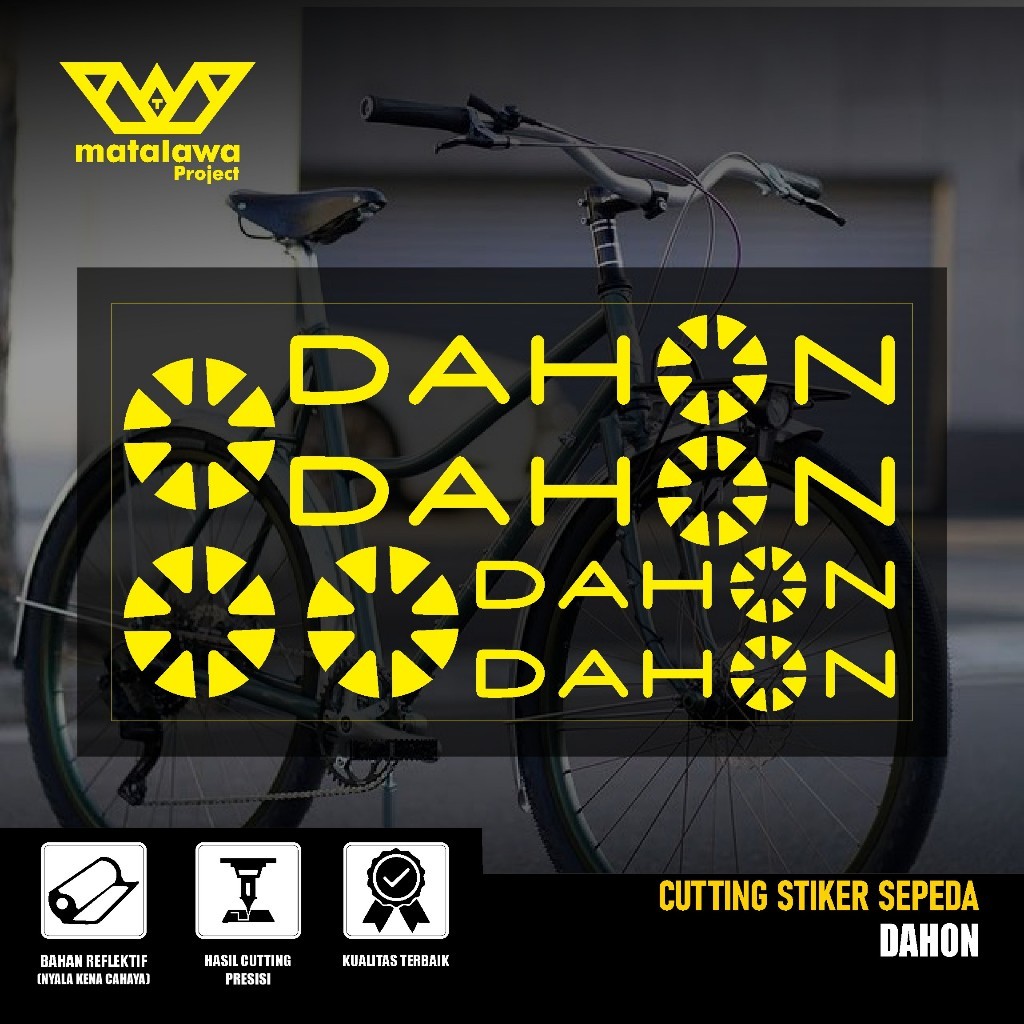 Cutting Sticker จักรยานพับ dahon frame seli Sticker bike
