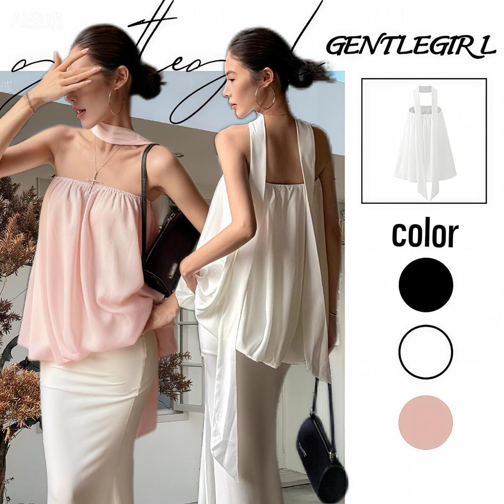#GG🎀จัดส่งที่รวดเร็ว🎀เสื้อท็อปลายดอกไม้สีขาวสไตล์ฝรั่งเศสสำหรับผู้หญิง ทรงเข้ารูป ไม่ซ้ำใคร ไฮเอนด์ เปิดไหล่ ดูสง่างาม