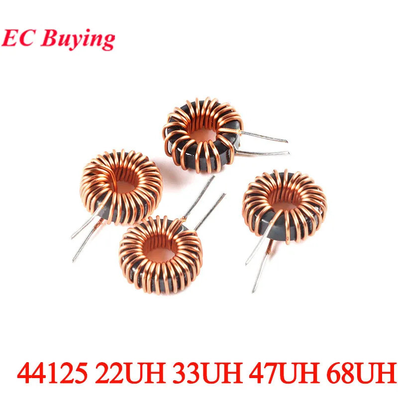 1-10 ชิ้น 44125 Toroid Core Inductors Winding แหวนแม่เหล็กเหนี่ยวนํา 22UH 33UH 47UH 68UH 0.6 Toroida