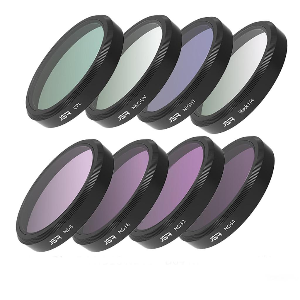 ชุดกรองสําหรับกล้อง DJI Osmo Action 6 - UV, ND8/16/32, CPL, Black Mist 1/4 & Macro Filters, ตัวกรองเลนส์กระจกออปติคอลความละเอียดสูงพร้อมกรอบอลูมิเนียม