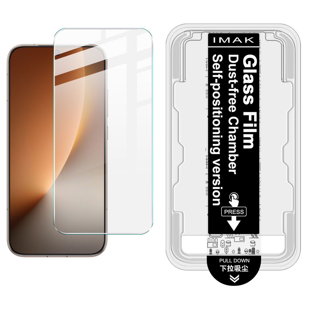 IMAK ฟิล์มกระจก Honor Magic 8 5G X6b Plus ฟิล์มระบุตําแหน่งห้องไร้ฝุ่น