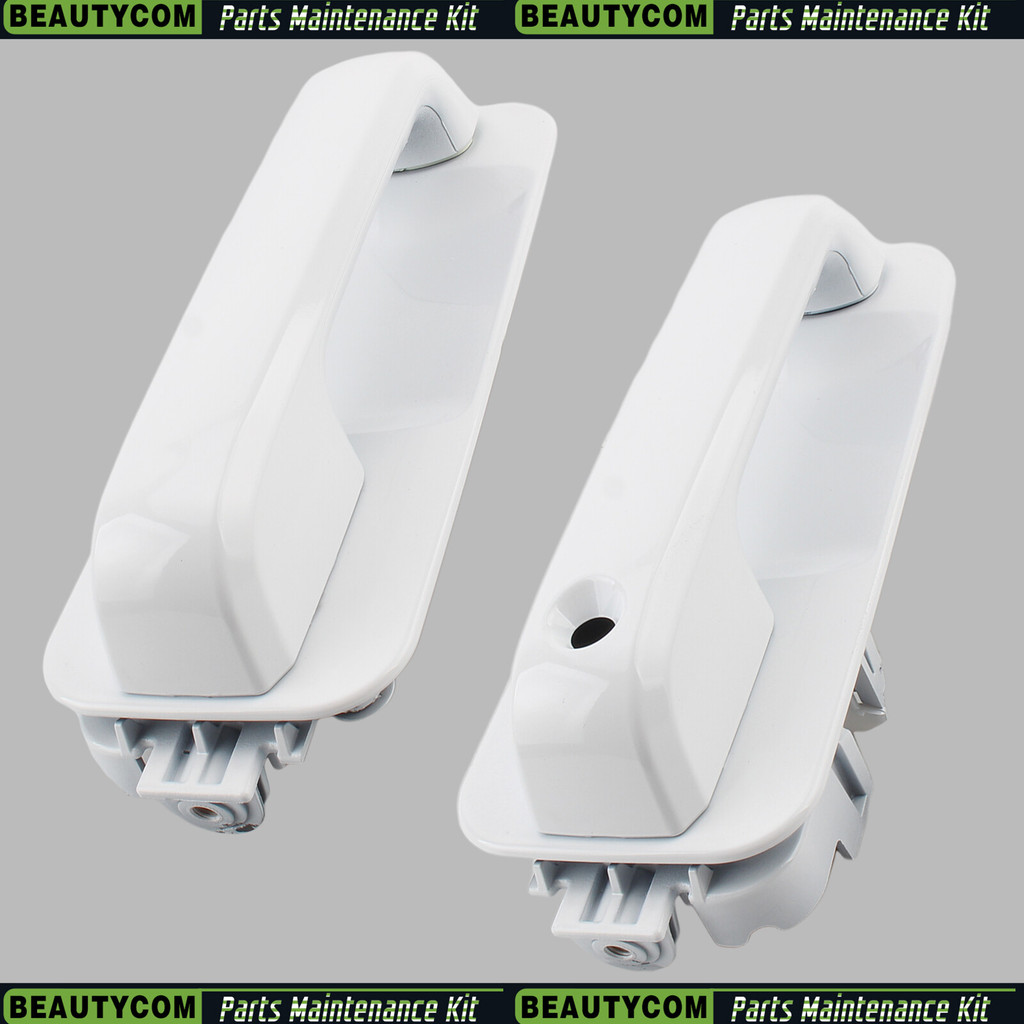 สําหรับ 2015-2020 FORD F150 มือจับประตูหน้า Oxford สีขาว YZ 1 คู่ 2 ชิ้น