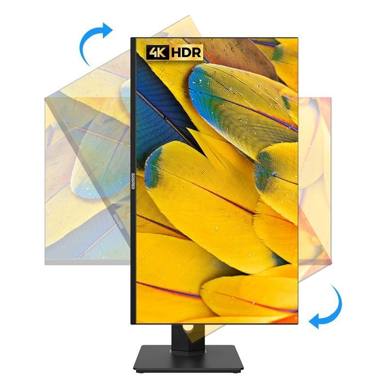 Songren 27 นิ้ว 4K Monitor Ultra HD พร้อมคอมพิวเตอร์ type-c LCD 2K Ultra-Thin IPS Design Drawing Scr