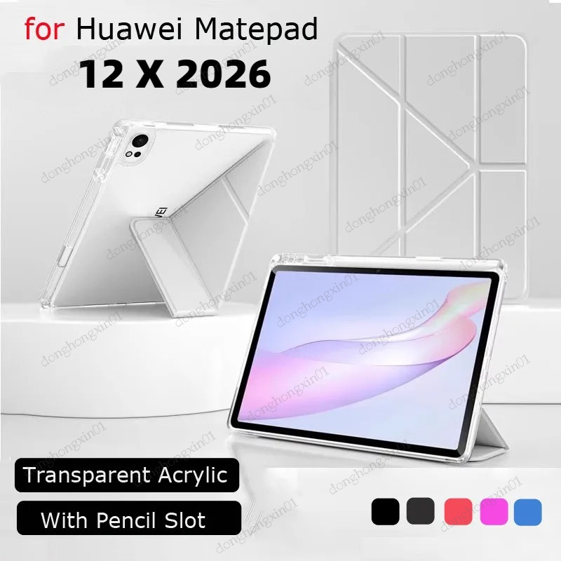 เคสสําหรับHUAWEI MatePad 12 X 2026 12 นิ้วPro 12.2 2025 Air12 12 X 12X 2024 Pro 12.2 นิ้วPaperMatteแท็บเล็ตปลอกY-พับขาตั้งกันกระแทก – โปรปัง