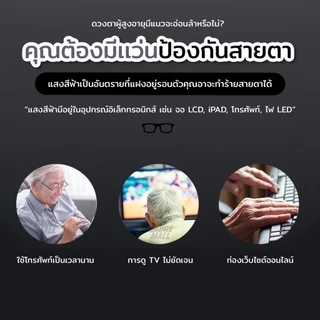 แว่นแฟชั่น ปรับแสงเลนส์Auto ได้เปลี่ยนสีเมื่อออกแดด เลนส์BlueBlockด้วย Computer Glasses กรองแสงสีฟ้า100%จากคอมมือถือF023