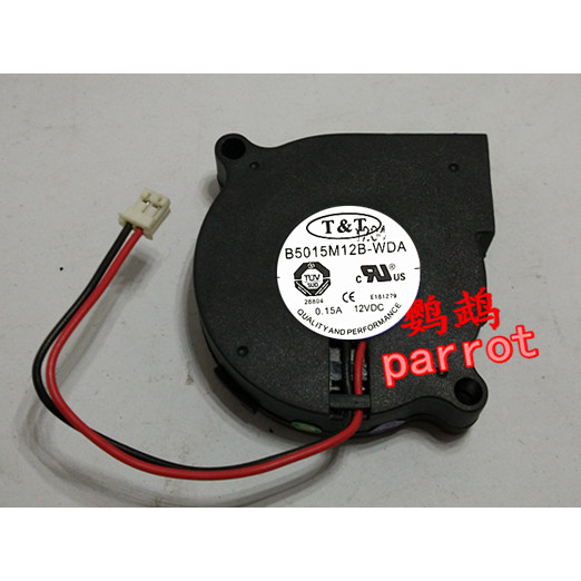 T & T B5015M12B-WDB 12V0.15A 5015 5CM Vortex Blower All-in-One พัดลมระบายความร้อนเครื่อง