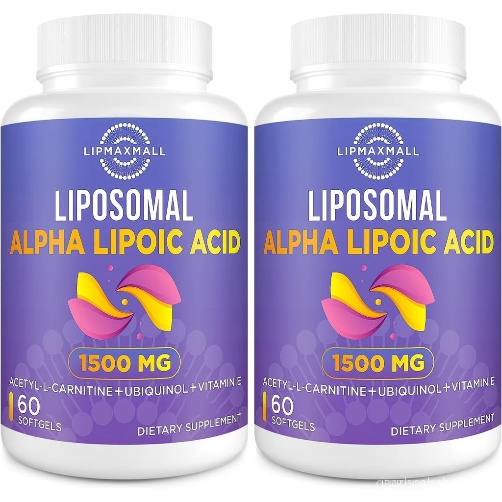 Liposomal Alpha Lipoic Acid 1500mg - พร้อม Acetyl-L-Carnitine 900mg & Ubiquinol 100mg & Vitamin E 15