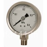 Y-100BF สูญญากาศ G1 Range/2 วัสดุสแตนเลส 304 เครื่องวัดความดันด้าย 0-1.0 mpa V3J9