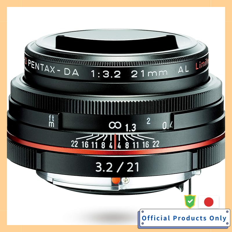 PENTAX HD PENTAX-DA 21mm F3.2 AL Limited Black Wide Angle Prime Lens for APS-C Size, High-Quality Li