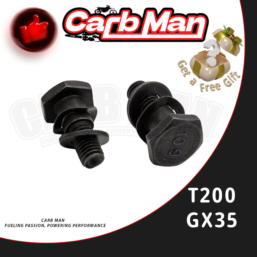 【ราคาส่ง】2ชิ้น/1ชุด GX35-28 น็อต คลัช GX35 TL43 430 328 T200 ชุดน็อตพร้อมแหวนสปริง เครื่องพ่นยา เครื