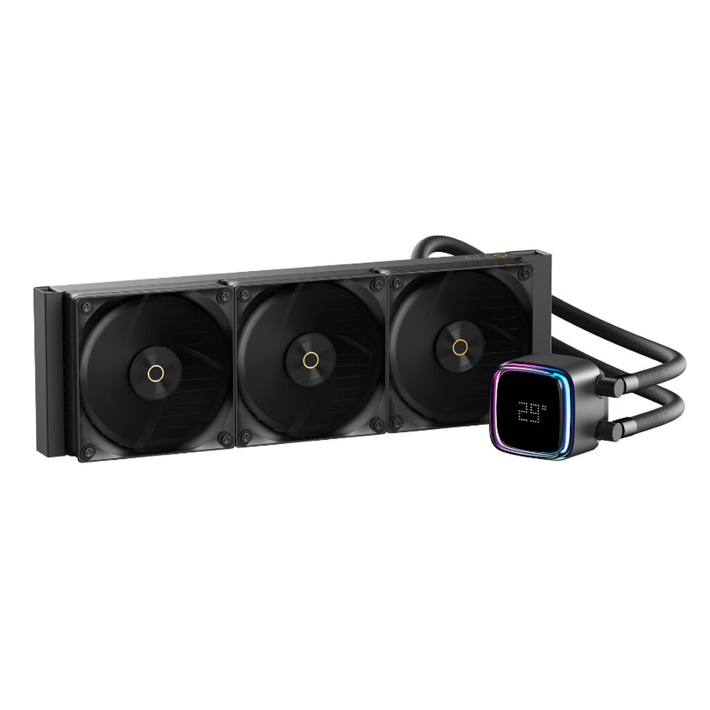 OCYPUS IOTA L36 BLACK 360mm With Digital Display ARGB AIO Liquid CPU Cooler