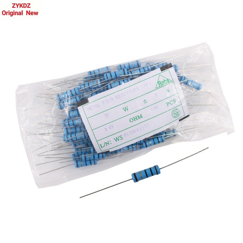 ตัวต้านทานฟิล์มโลหะ 2W 3W 5W 10K 12K 15K 18K 20K 22K 24K 27K Euro 1%
