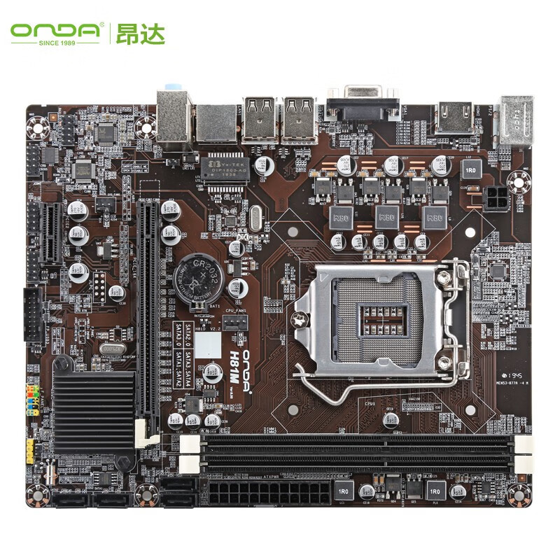 [สต๊อกพร้อม] ONDA (NDA) H81M V8 (Intel H81/LGA1150) เมนบอร์ดการอัพเกรดหน่วยความจํา DDR3 คู่