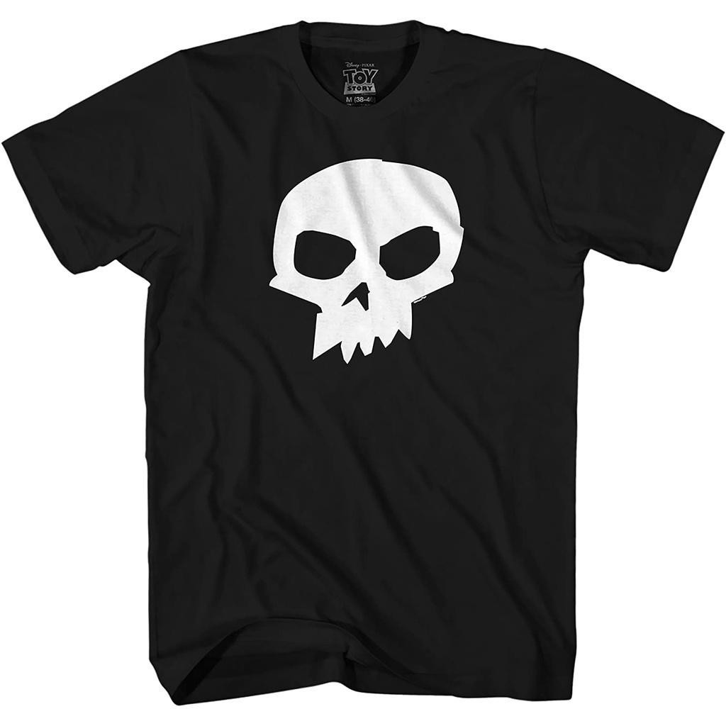 เสื้อยืดลำลอง Disney Pixar Toy Story Sid Skull T-Shirt Short sleeve T-shirtsS-5XL