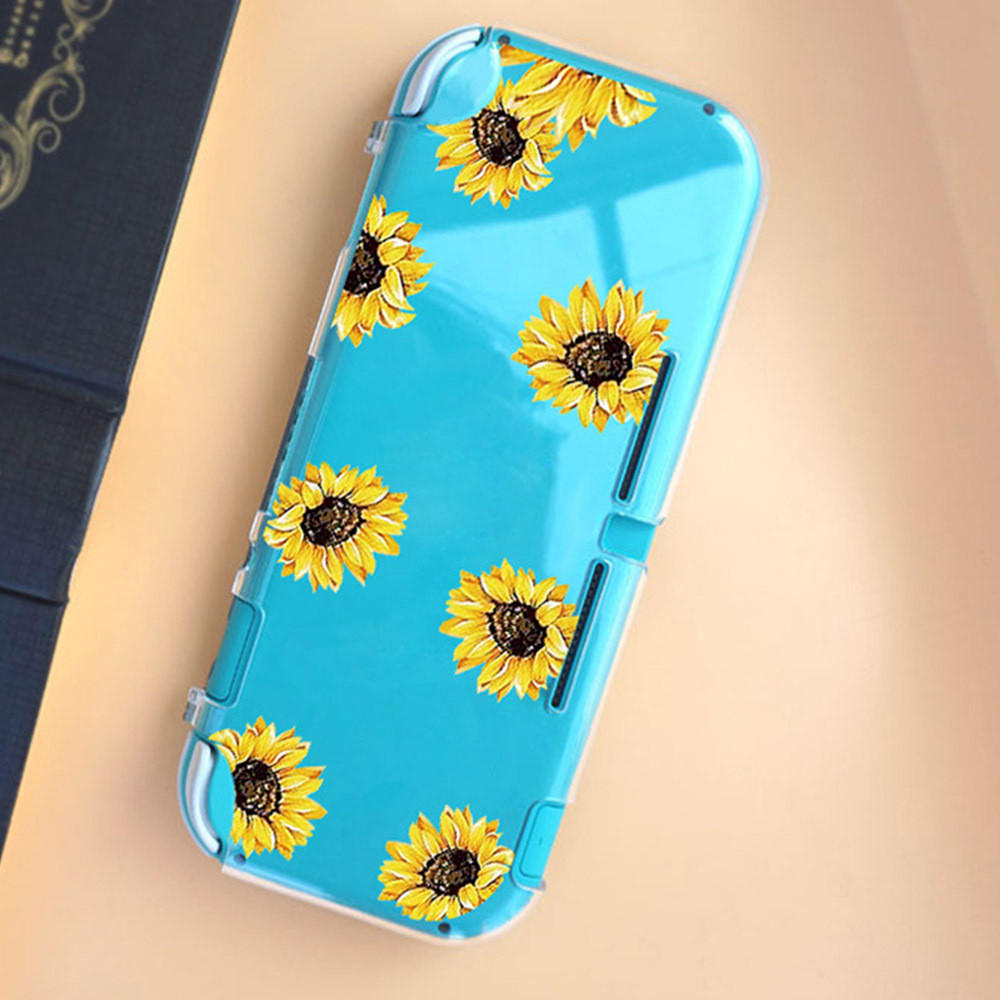 Ins Sunflower Crystal Case NS lite Host Unique Creative ที่ใช้งานได้ switch lite Crystal Case NS li