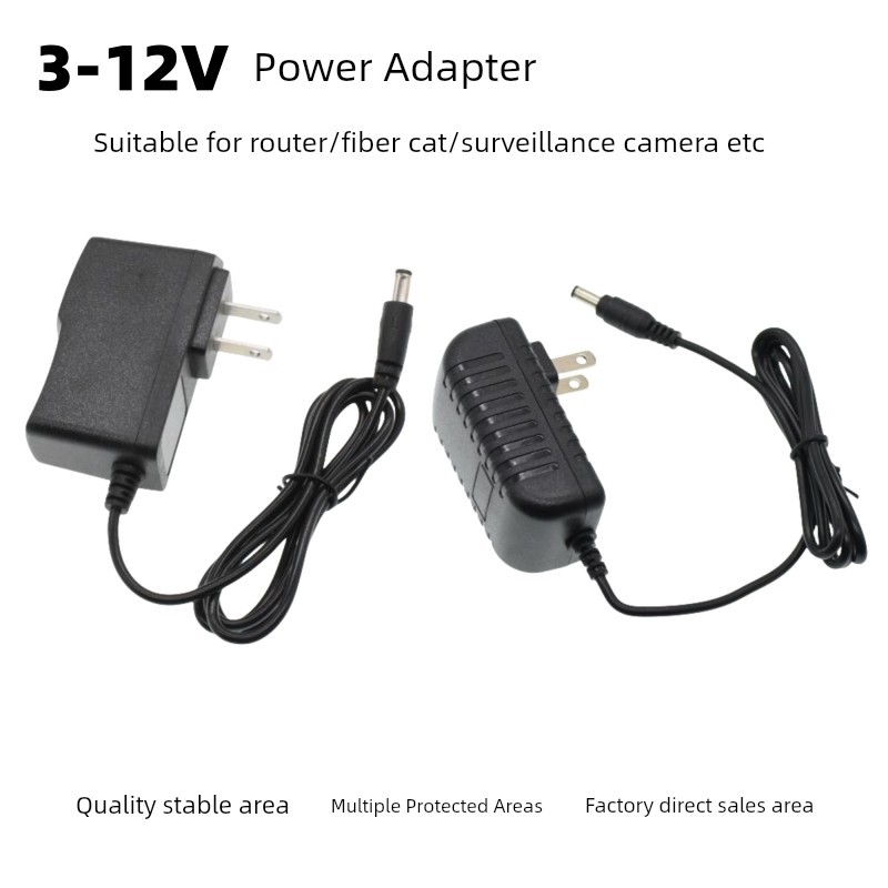 ปลั๊กไฟ มอก ปลั๊กไฟ panasonic 12V1A อะแดปเตอร์ไฟ3V/5V2A/6V/9V0.6A เราเตอร์กล่องรับสัญญาณจอภาพ