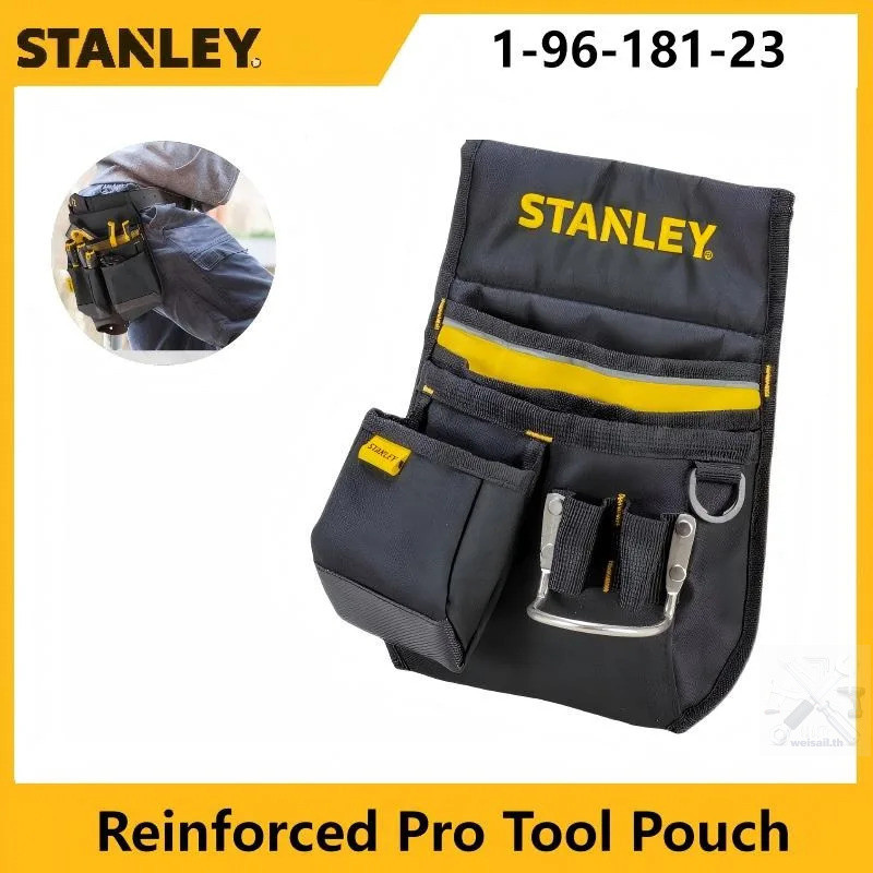 STANLEY 1-96-181-23 เสริมกระเป๋าเครื่องมือมืออาชีพ,เปิดกะทัดรัดออแกไนเซอร์ที่ใส่เครื่องมืออเนกประสงค์กระเป๋าคาดเอว