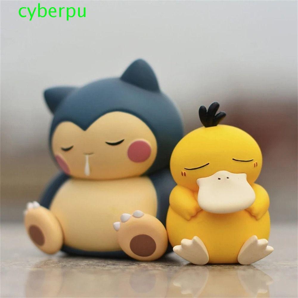 CYBERPULSE Psyduck รูปการ์ตูนน่ารัก Action Figure อะนิเมะตัวเลข PVC รวบรวม Psyduck Snorlax ของเล่น