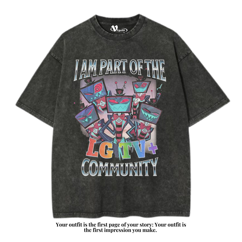 VEGA88 *vox hazbin hotel* เสื้อยืดโอเวอร์ไซส์ | เสื้อยืดโอเวอร์ไซส์ | เสื้อยืด Washed | ซักล้างแล้ว 