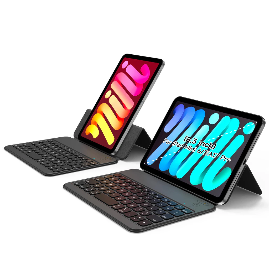 เคสคีย์บอร์ดแม่เหล็ก Bluetooth สำหรับ iPad mini 6 / 7 A17 thumbnail 3