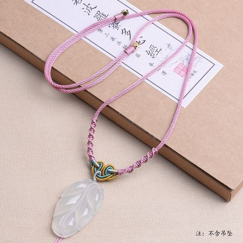 เข็มทิศทอมือคุณภาพสูง ลักยิ้ม ปมคอลา 高手工小型 罗酒店绳 穿平安扣 黄金自动节 auto调节 调物绳 NFG25