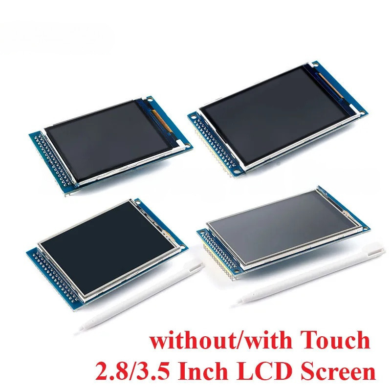 2.8/3.5 นิ้ว TFT Touch หน้าจอสี LCD โมดูลจอแสดงผลไดรฟ์ ILI9341 ILI9486 ความละเอียด 240*320 320*480 L