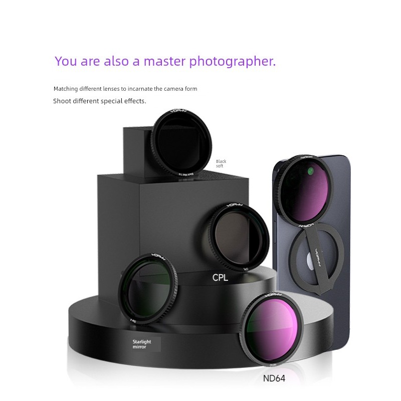 YOPHY Yafei ที่วางแม่เหล็กกรองโทรศัพท์มือถือ Apple Android โทรศัพท์มือถือ Universal Filter cpl Polar