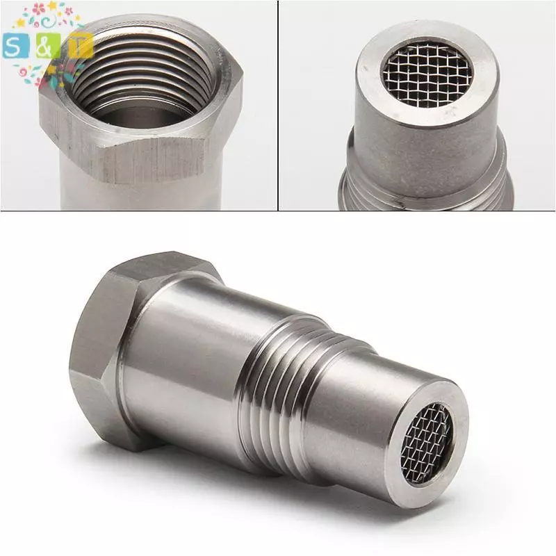 [S&T] Oxygen O2 Sensor Spacer Adapter Bung Catalytic Converter Fix Check Engine Light {th}