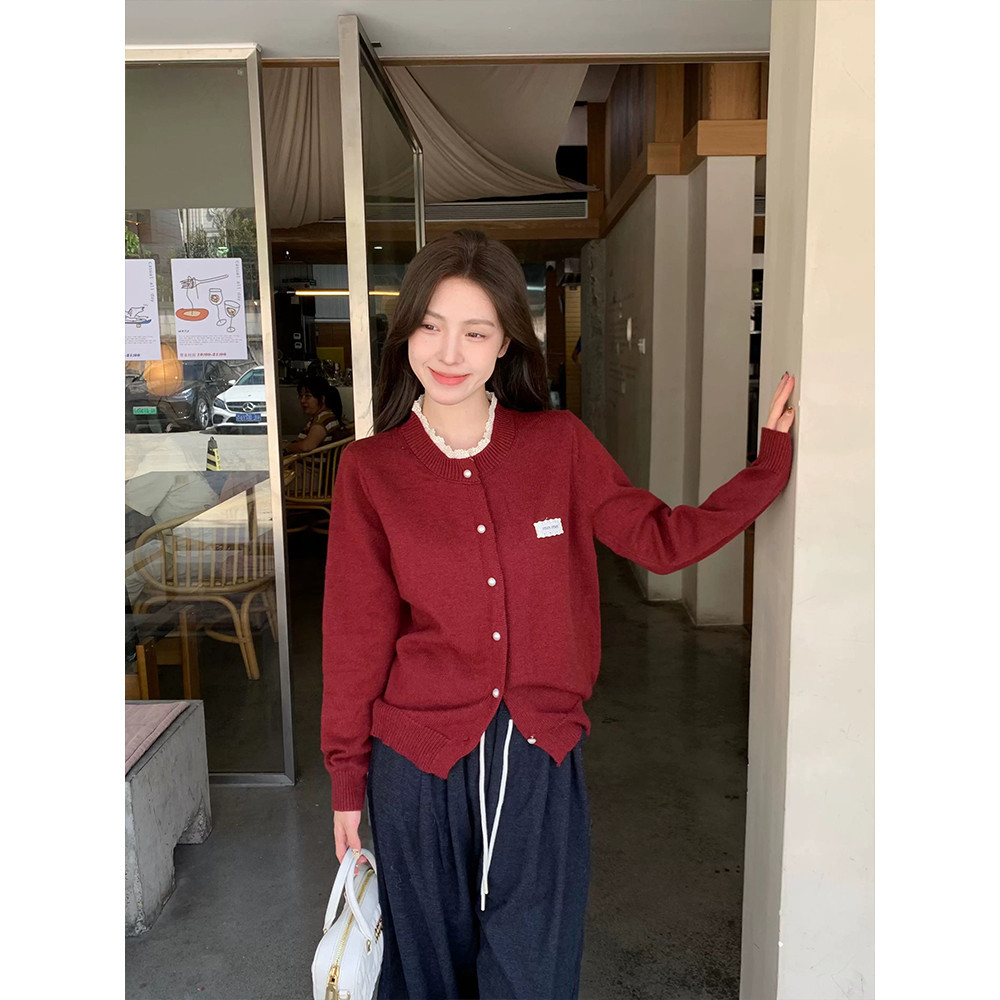 Elves พร้อม  เสื้อแขนยาวไหมพรม คอกลม ผ้านุ่มนิ่มน่ารักมาก ใส่สบายคาวาอีคาร์ดิแกนไหมพรม“้W-H076” ราคา ถูกที่สุด ดีลบีเคเค แกลเลอรีภาพที่ 6