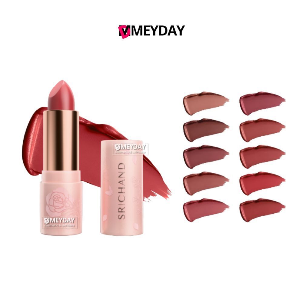Srichand Enchanted Charming Satin Matte Lipstick ศรีจันทร์ เอ็นชานเท็ด ชาร์มมิง ซาติน แมตต์ ลิปสติก 