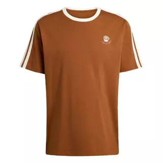 adidas ไลฟ์สไตล์ เสื้อยืดพิมพ์ลาย LUX COFFEE CAFE CUP ผู้ชาย สีน้ำตาล JZ5070