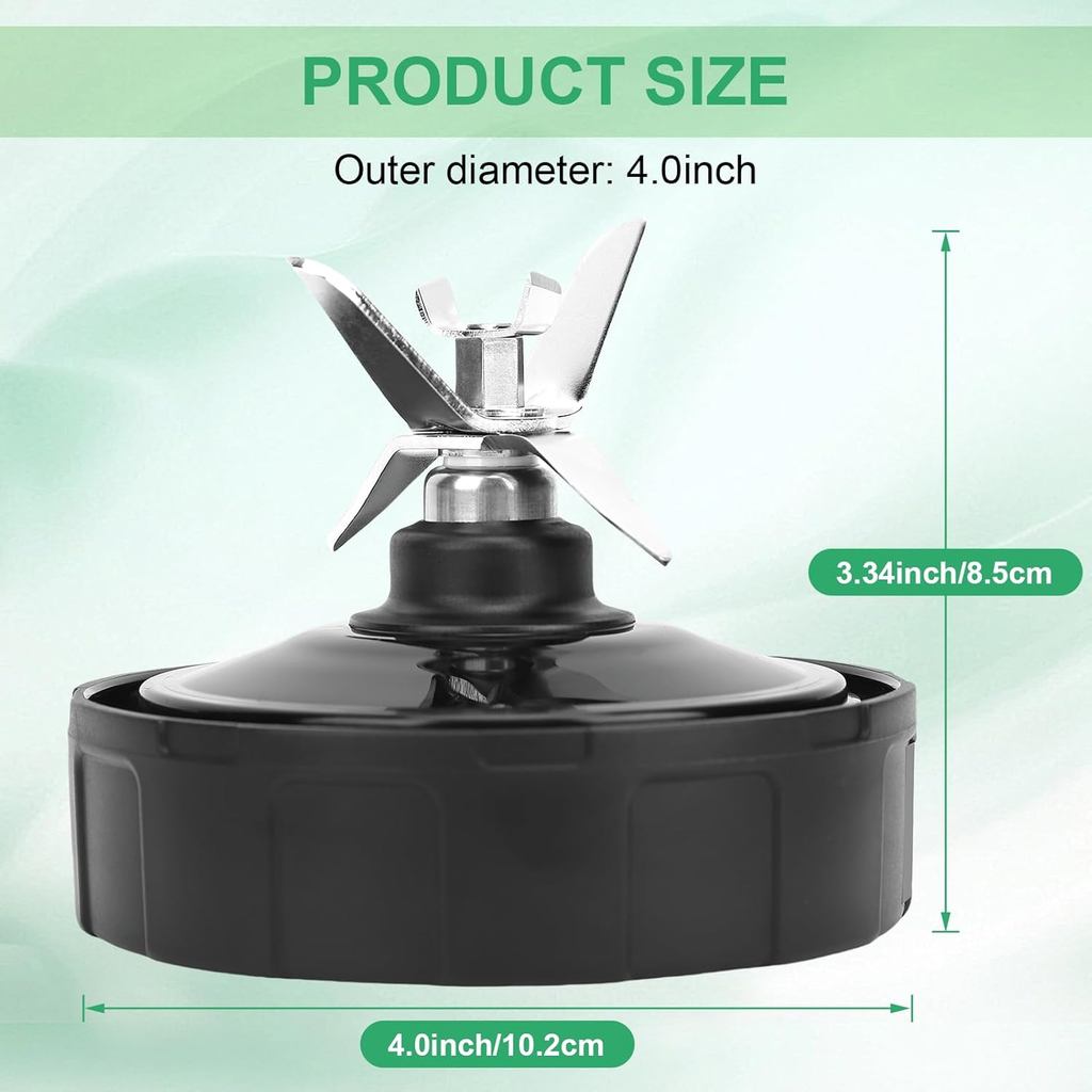 6 Fins Blender Blades Replacement Fit for Nutri for 900 Watts BL451-70, BL454-70, BL455-70, Compatib