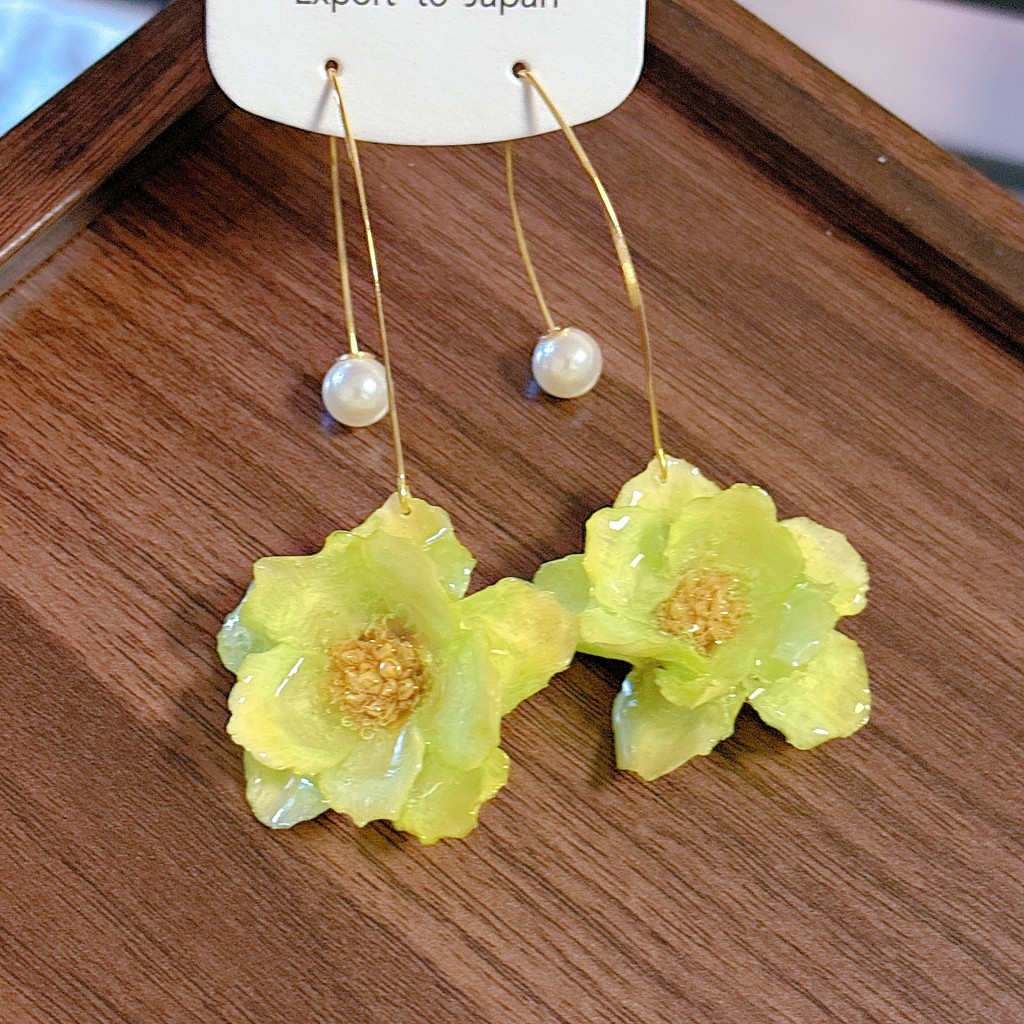 ต่างหู DUOYI แบบ.Simple Ear Hook จากซีรีย์ดอกบิลเลเบลทำมือด้วยเงิน สวมได้ทุกโอกาส