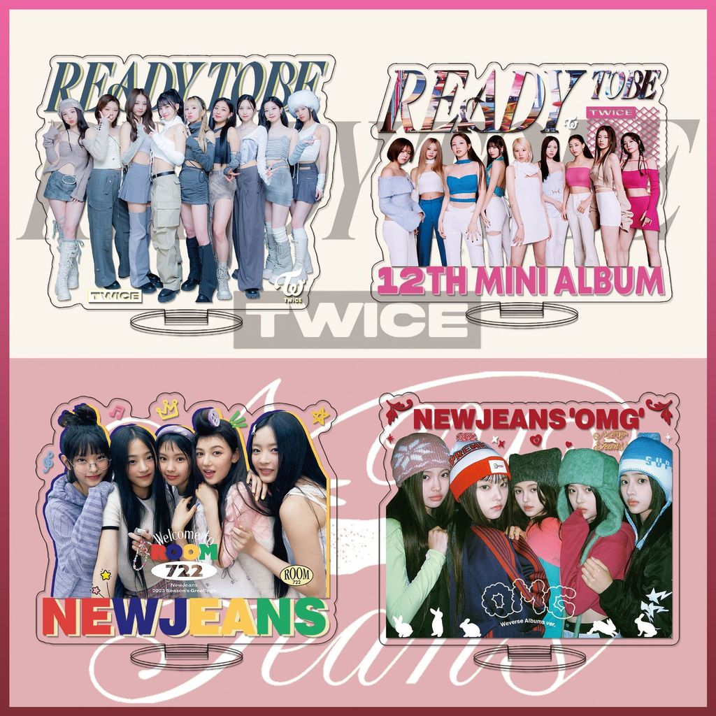 อัลบั้มใหม่สองครั้งยืนแบรนด์ใหม่ < READY TO BE > เครื่องประดับอุปกรณ์ต่อพ่วง NewJ Whale Jeans ขาตั้ง