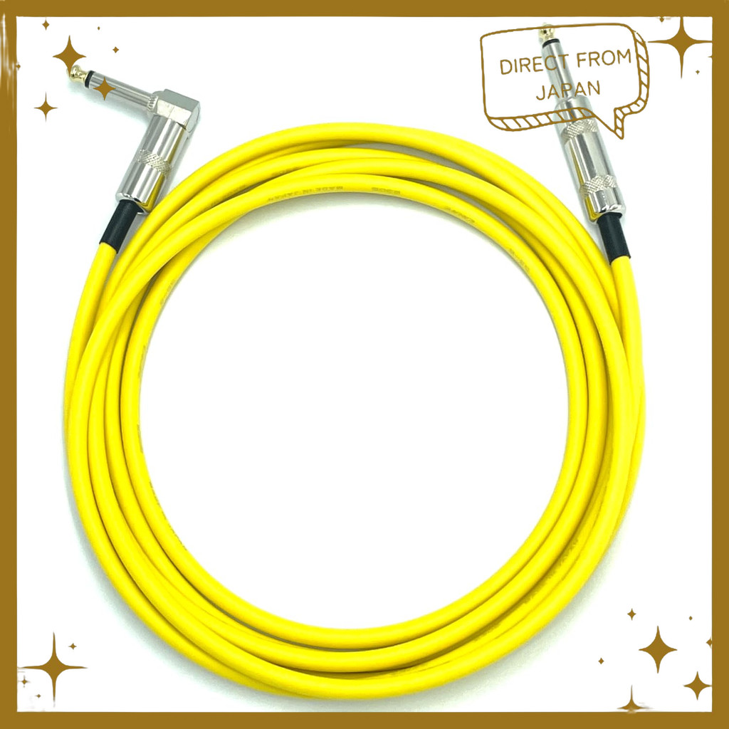 สายเชื่อมต่อเครื่องดนตรีคุณภาพสูงจากญี่ปุ่น รุ่น CANARE GS-6 สีเหลือง สำหรับกีตาร์และอุปกรณ์เสียง ให
