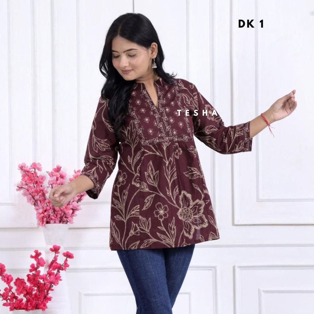 Keshika Jaipur Kurti - ลําลอง kurti