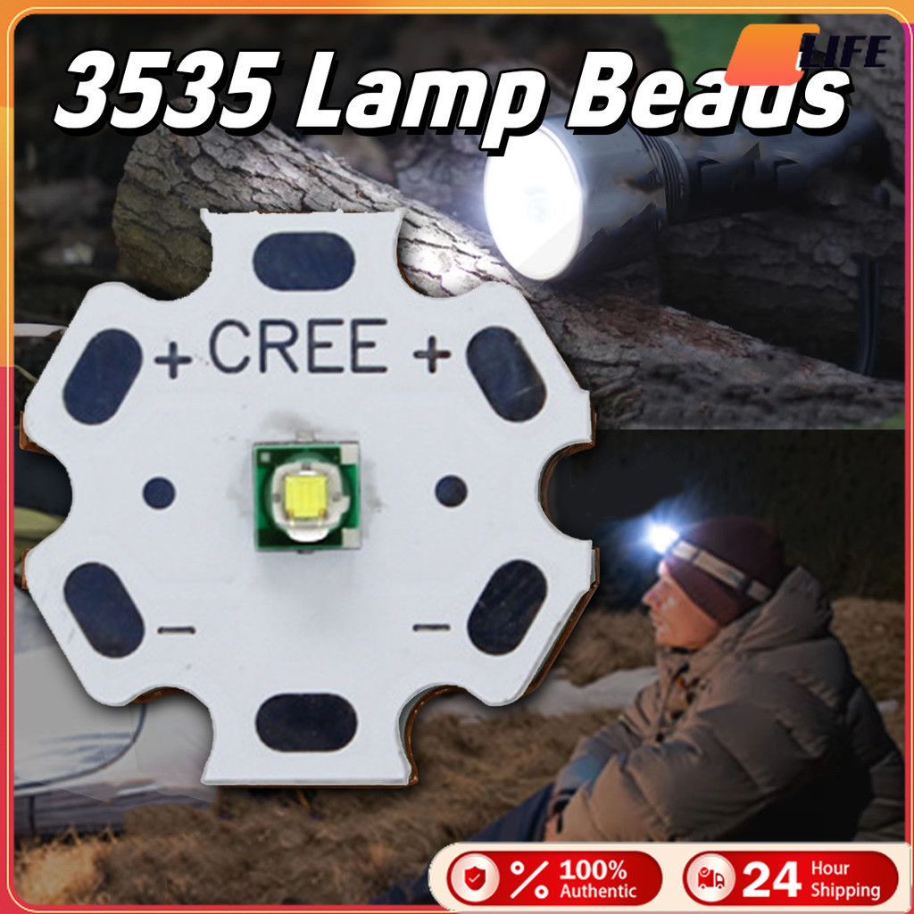 เก็บปลายทาง！หลอดไฟฉาย led 6500K 3W แสงสีขาว บอร์ดไฟฉาย 16มม.20มม.อะไหล่เปลี่ยน