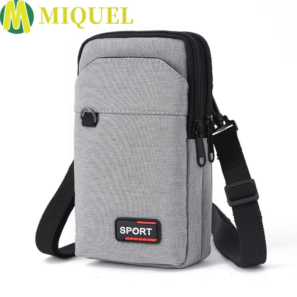 MIQUEL กระเป๋าโทรศัพท์มือถือสําหรับโทรศัพท์กระเป๋าสะพายกันน้ํากระเป๋ากีฬาฝาครอบโทรศัพท์กระเป๋าสตางค์